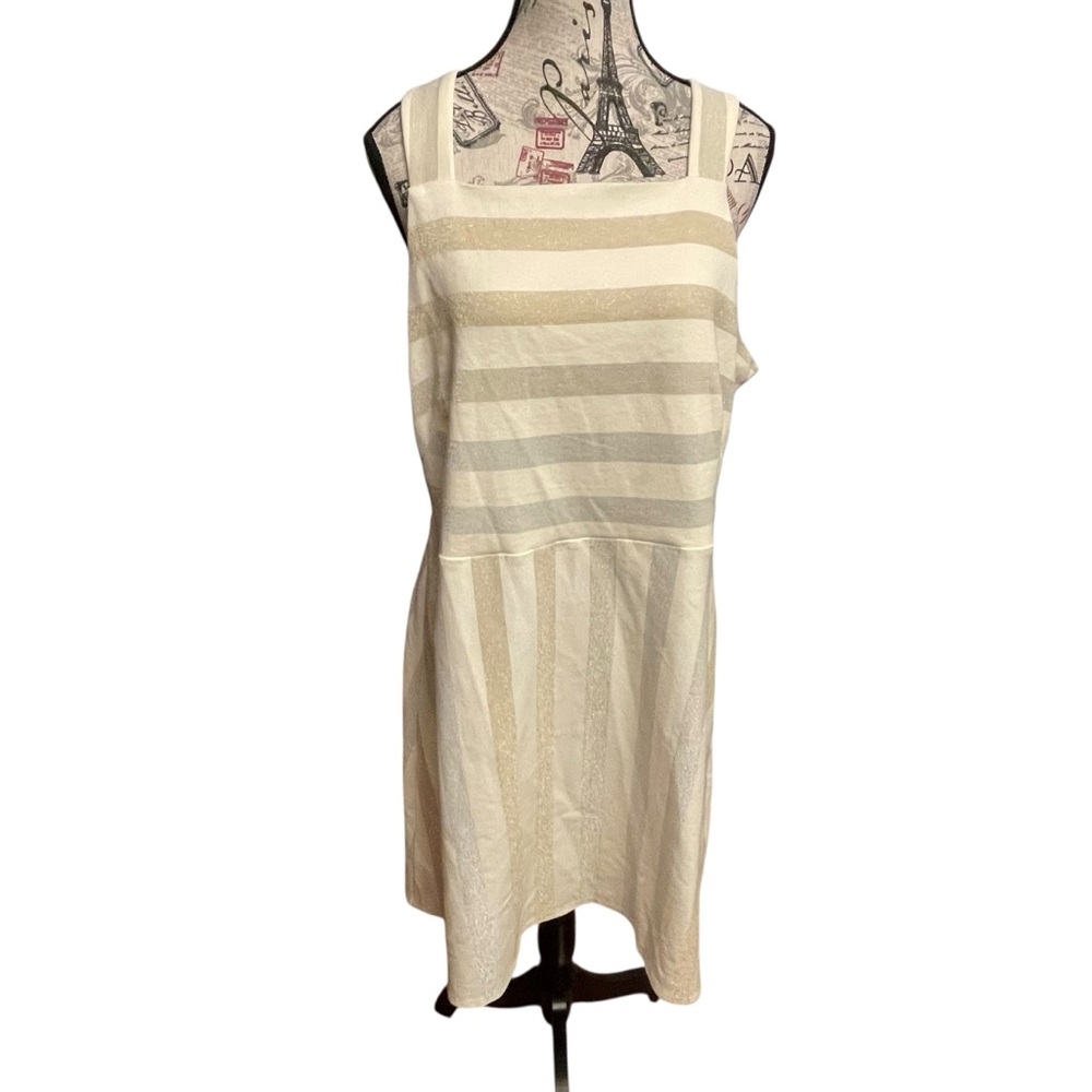 LOFT Cream Sleeveless Dress